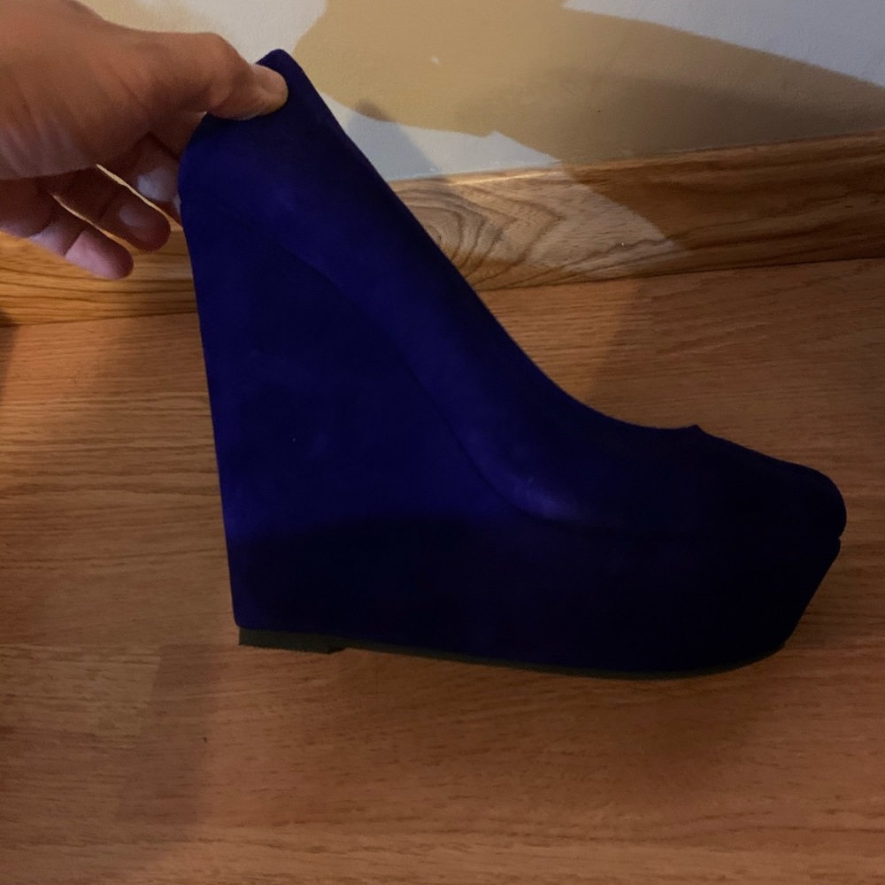 Aldo purple suede shoes
